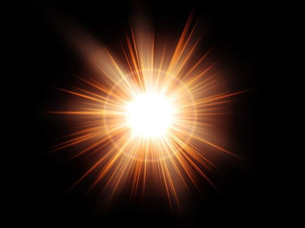 Лучи от солнца