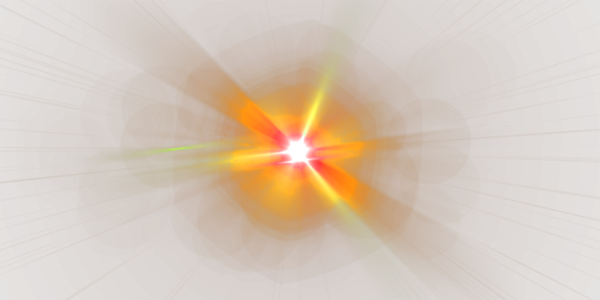 Оранжевые блики на прозрачном фоне