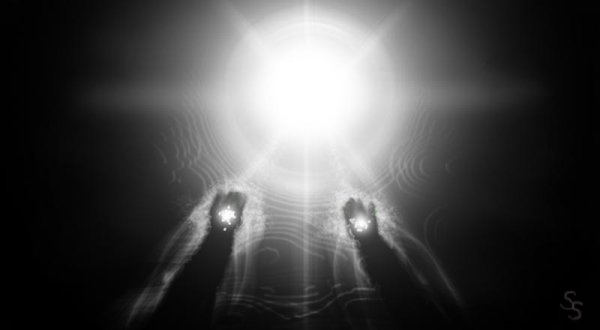 Человек в Луче света