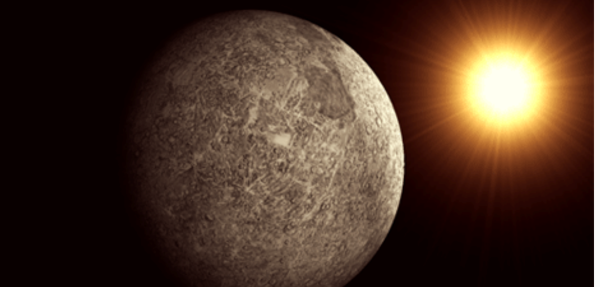 Меркурий и солнце