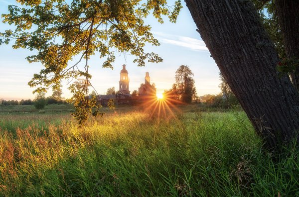 Природа летом рассвет