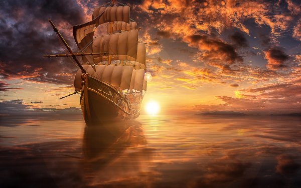 Фон корабль