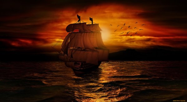 Корабль на Восходе солнца