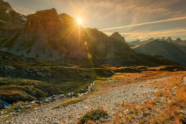 Рассвет в горах Кавказа