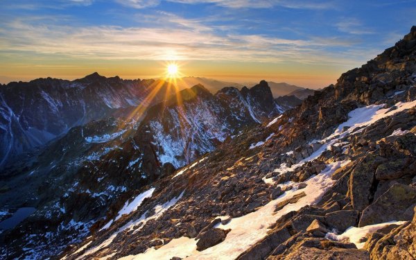 Закат в горах