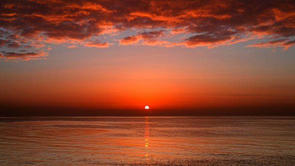 Осенний закат в Сибири