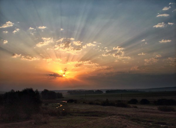 Закат на море