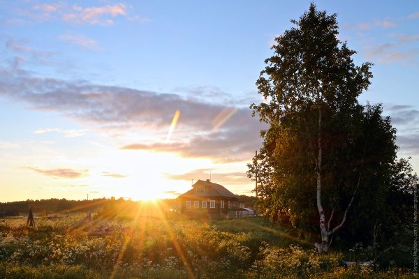 Рассвет в деревне
