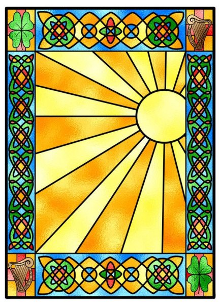 Витраж узор