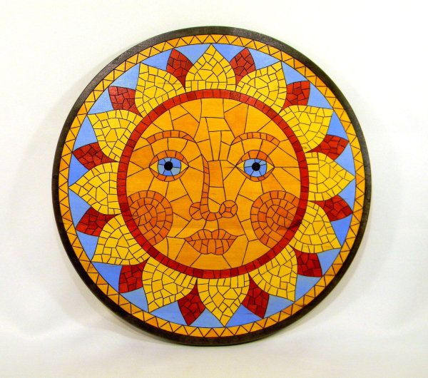 Витраж солнце