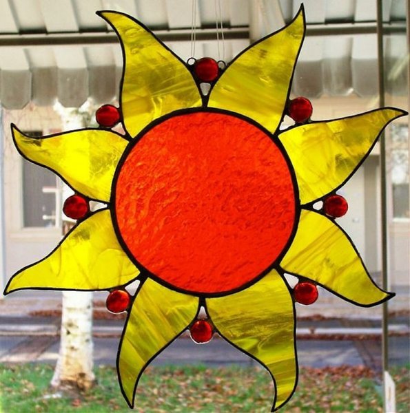 Витражи для детей солнце