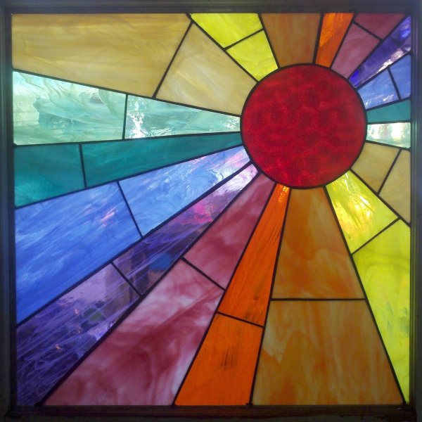Витраж солнце
