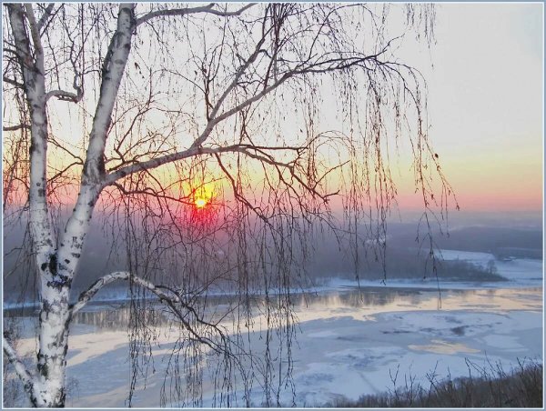 Рассвет ранней весной