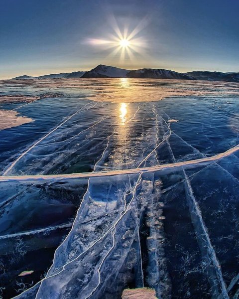 Фототек льду Байкала
