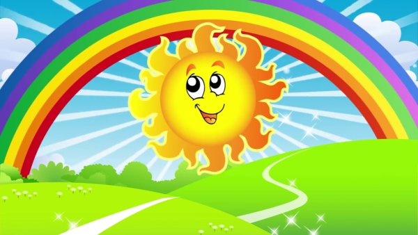 Солнышко с радугой
