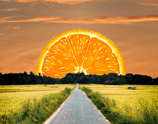 Мандариновое солнце