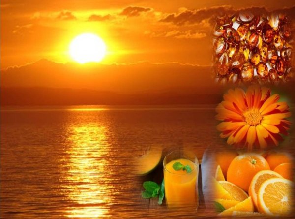 Солнечные апельсины и море