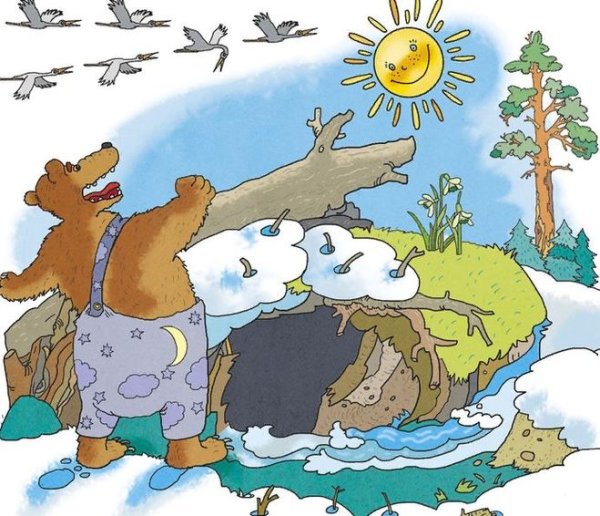 Н Сладков медведь и солнце