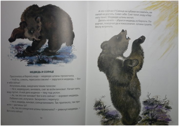 Книга н. и. Сладков «медведь и солнце»