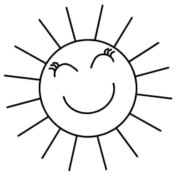 Солнце контур