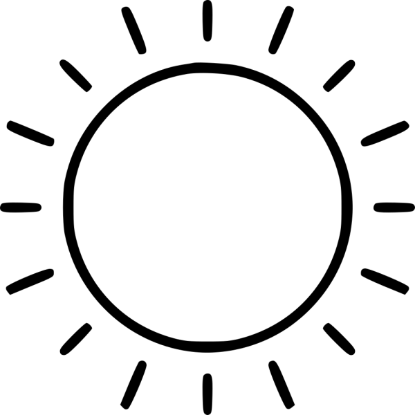 Солнце раскраска