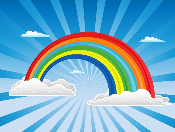 Радуга и солнце