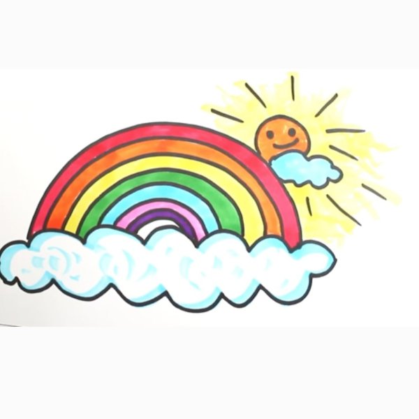 Радуга рисунок для детей