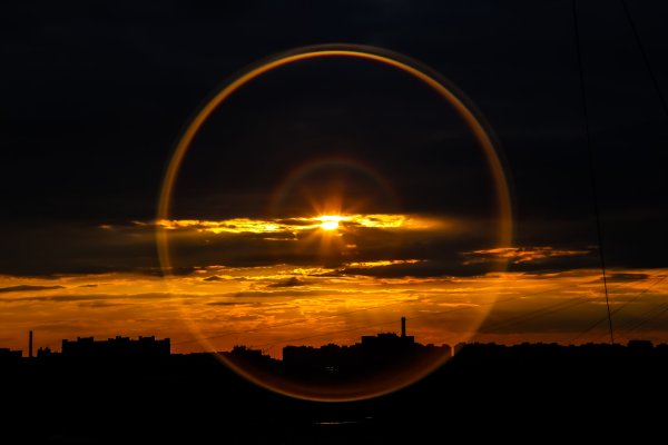 Свет от солнца вечер