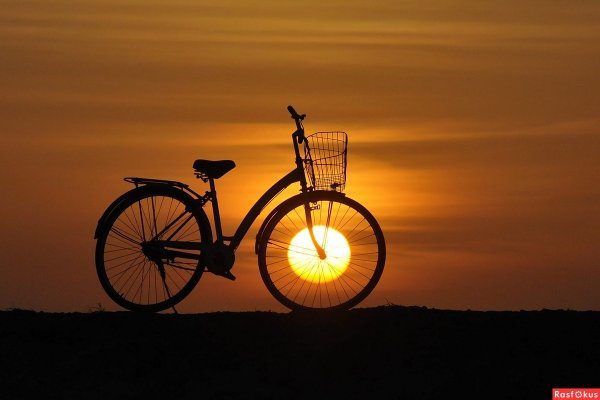 Велосипед на рассвете