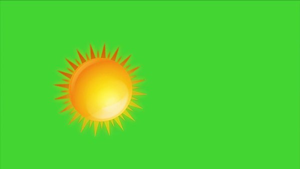 Солнце на хромакее