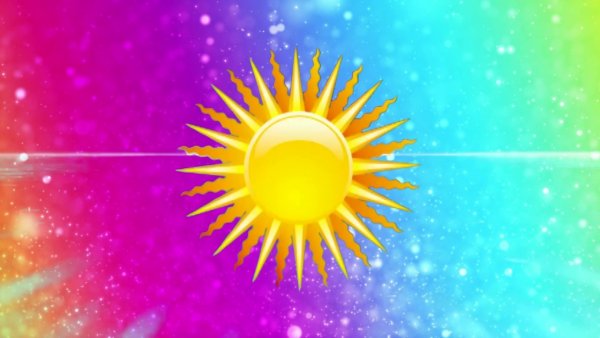 Солнце для видеомонтажа