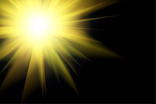 Лучи солнца для фотошопа