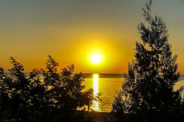 Закат солнца на море