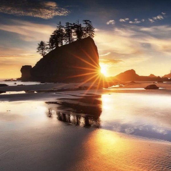 Пейзаж закат