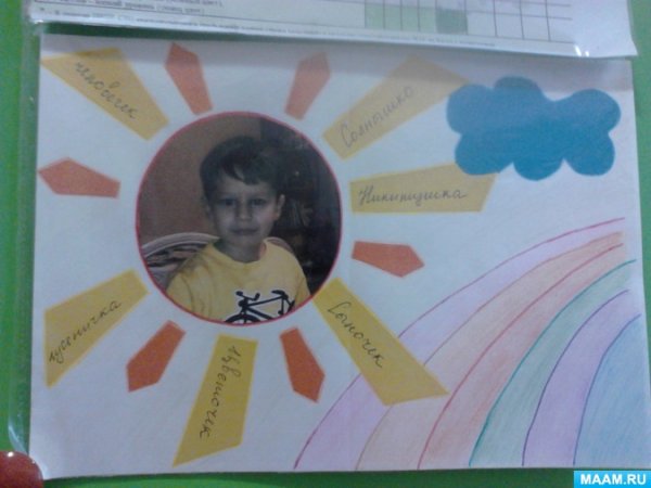 Портрет ребенка в лучах солнца в детский