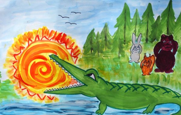 Чуковский краденое солнце иллюстрации