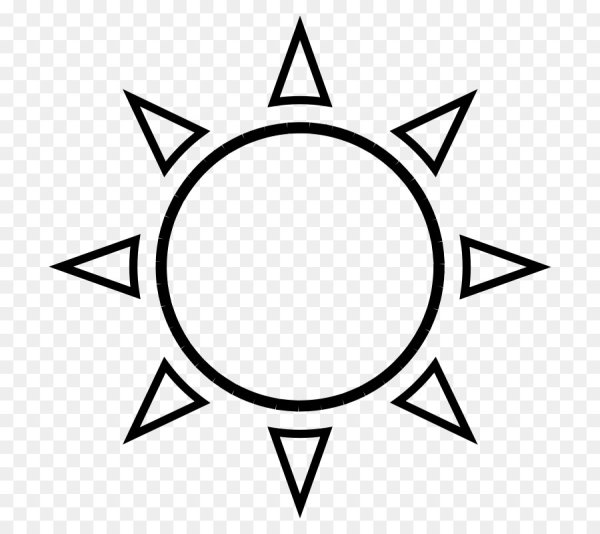 Изображение солнца для тату