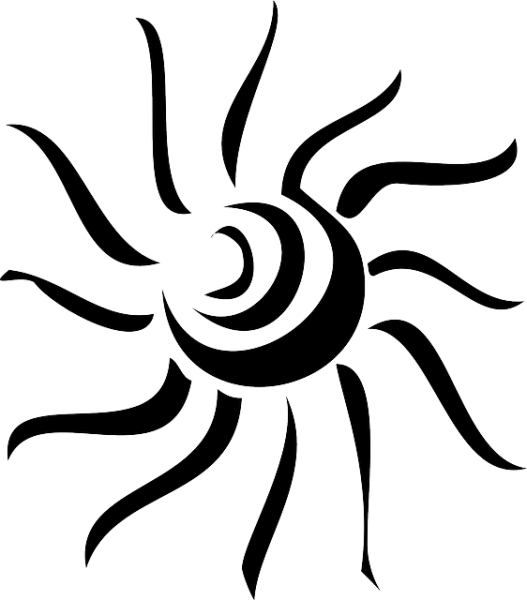 Графическое солнышко