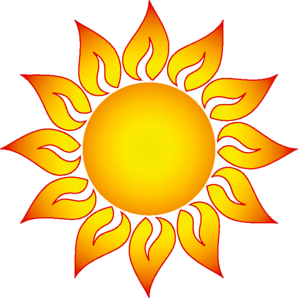 Солнце раскраска