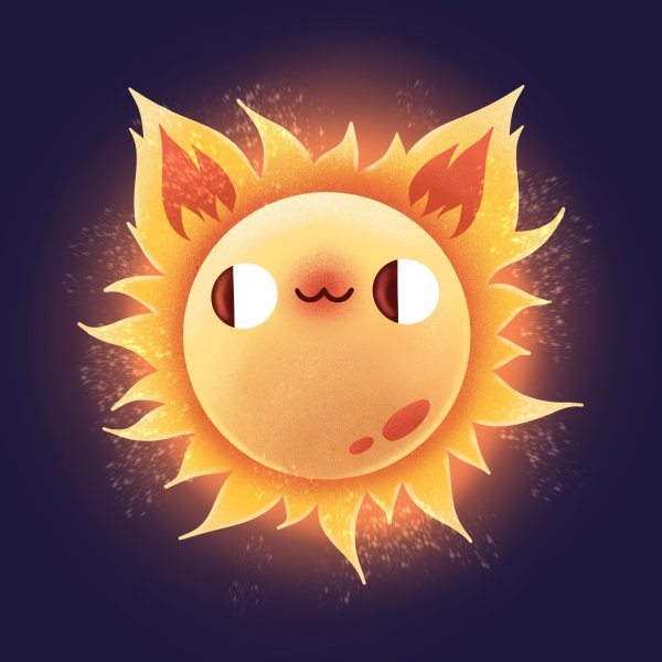Смешное солнце рисунок