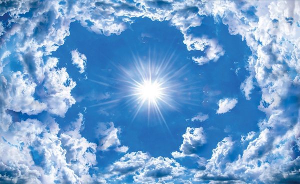 Чистое солнечное небо