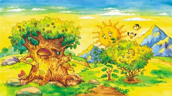 Дуб и орешник толстой