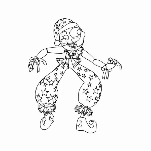 АНИМАТРОНИК солнце и Луна раскраска