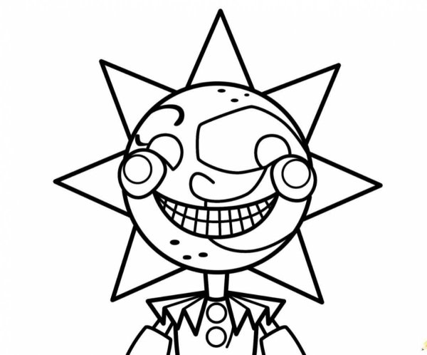 АНИМАТРОНИКИ солнце и Луна раскраска