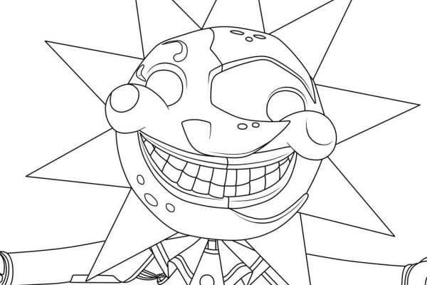 Раскраска ФНАФ 9 секьюрити Брич