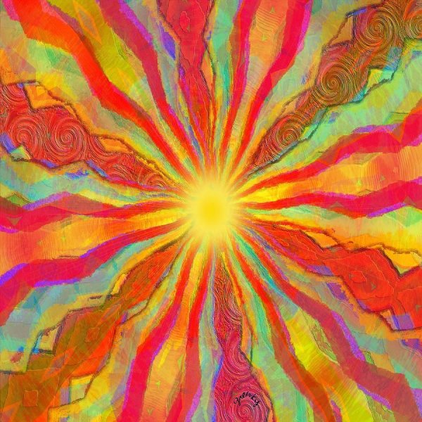 Абстрактное солнце