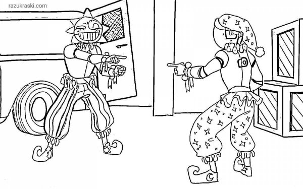 Раскраска Сандроп и мундроп