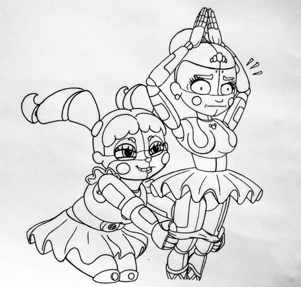 Рокси ФНАФ 9 раскраска