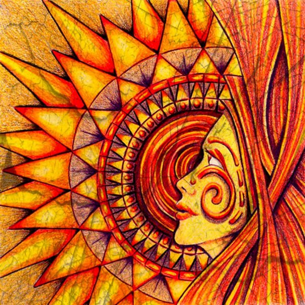 Абстрактное изображение солнца