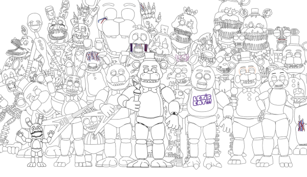 АНИМАТРОНИКИ солнце и Луна раскраска